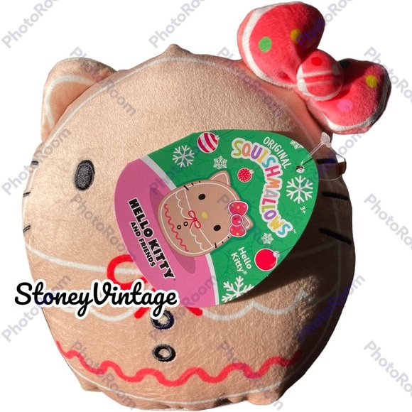 Hello kitty gingerbread cup + mini Gingerbread Squishmallow Hello Kitty TikTok - Picture 5 of 5